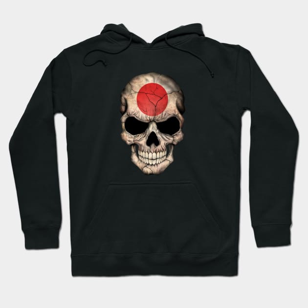 Japanese Flag Skull Hoodie by jeffbartels